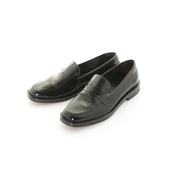 Everlane The Penny Loafer Shiny Black Leather Square Toe Slip On Womens 9M - Picture 3 of 9